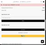 JJ19K836WJ coupon verification screenshot