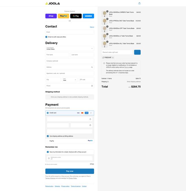 JOOLA checkout page showing JOOLA discount code box | Screenshot taken by SimplyCodes community member on Sep 10, 2025
