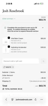 NINO10 coupon verification screenshot