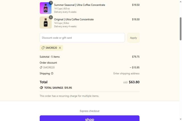 Jot checkout page showing Jot discount code box | Screenshot taken by SimplyCodes community member on Aug 31, 2025