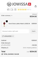 LEXALIFE50 coupon verification screenshot