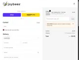Joybees Footwear coupon verification screenshot