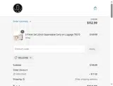 WELCOME coupon verification screenshot