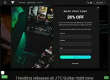 JTC Guitar coupon verification screenshot