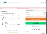 Judaica Web Store coupon verification screenshot