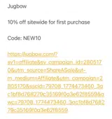 NEW10 coupon verification screenshot