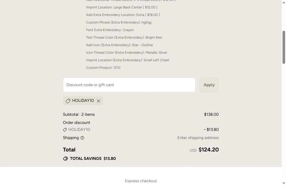 juju + stitch checkout page showing juju + stitch promo code box | Screenshot taken by SimplyCodes community member on Dec 26, 2025