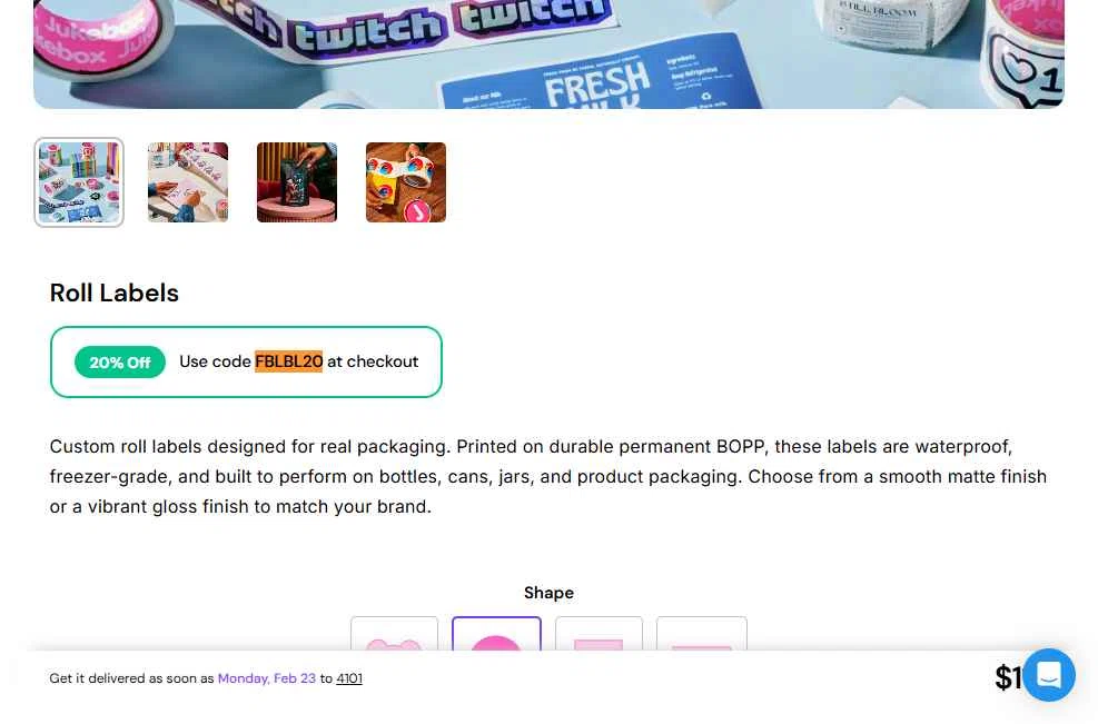 Jukebox Print checkout page showing Jukebox Print promo code box | Screenshot taken by SimplyCodes community member on Feb 5, 2026