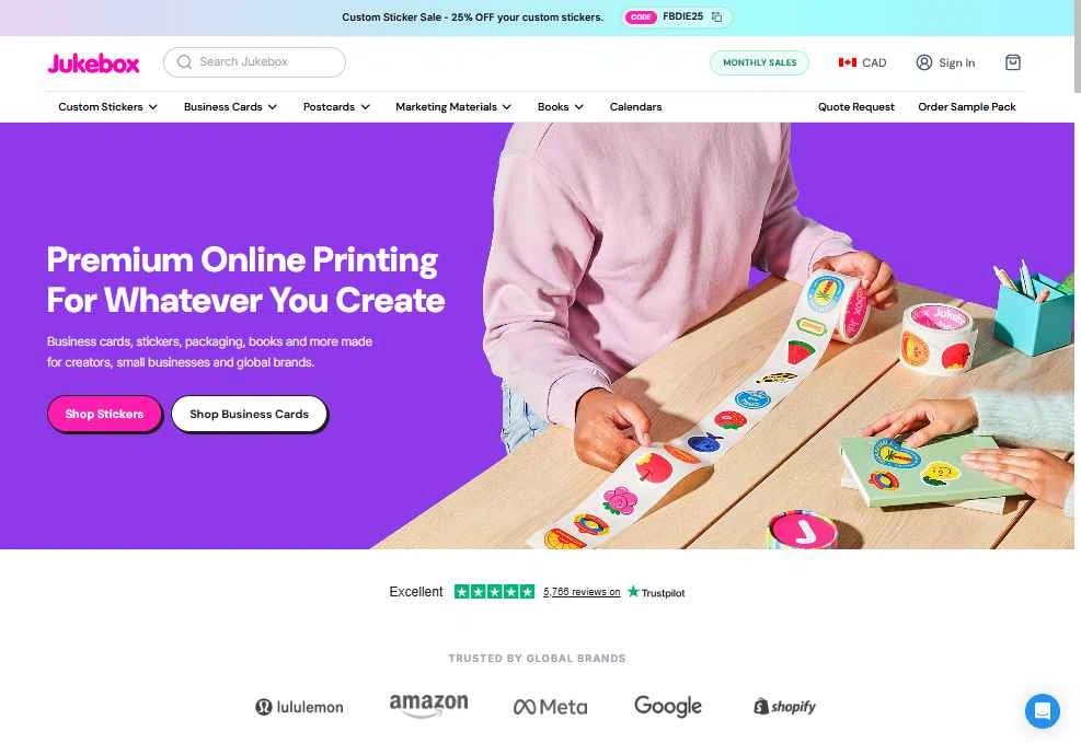 Jukebox Print checkout page showing Jukebox Print promo code box | Screenshot taken by SimplyCodes community member on Feb 4, 2026