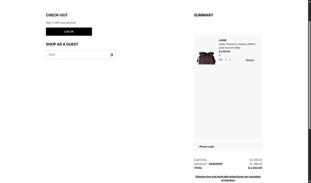 Julian Fashion checkout page showing Julian Fashion promo code box | Screenshot taken by SimplyCodes community member on Sep 29, 2025
