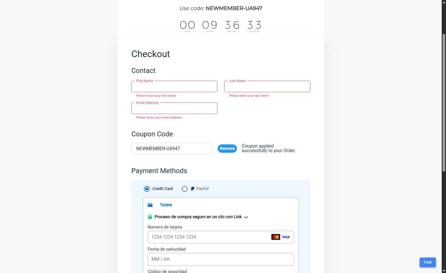 Jumpspeak checkout page showing Jumpspeak coupon code box | Screenshot taken by SimplyCodes community member on Jun 27, 2025