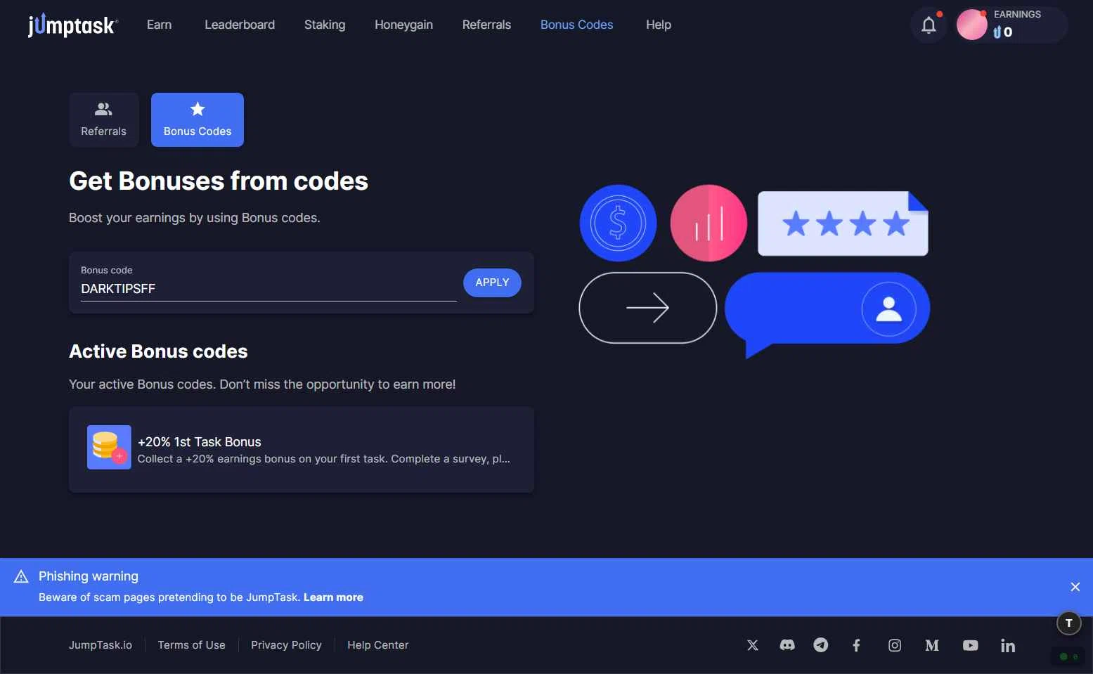 JumpTask.io checkout page showing JumpTask.io promo code box | Screenshot taken by SimplyCodes community member on Jan 8, 2026