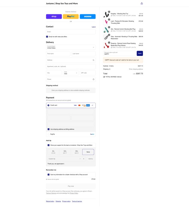 Juntame checkout page showing Juntame discount code box | Screenshot taken by SimplyCodes community member on Sep 4, 2025