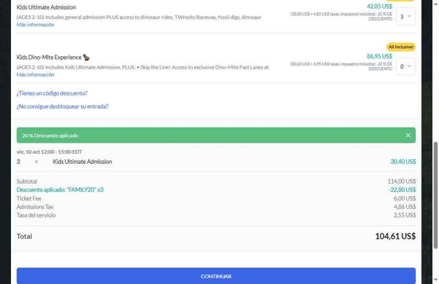Jurassic Quest checkout page showing Jurassic Quest promo code box | Screenshot taken by SimplyCodes community member on Sep 13, 2025