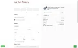 Just Art Pottery coupon verification screenshot