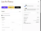 Just Art Pottery coupon verification screenshot
