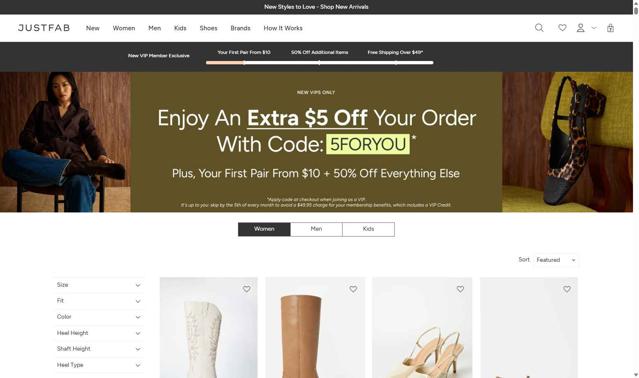 JustFab checkout page showing JustFab promo code box | Screenshot taken by SimplyCodes community member on Aug 11, 2025