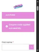 cutcodegift coupon verification screenshot