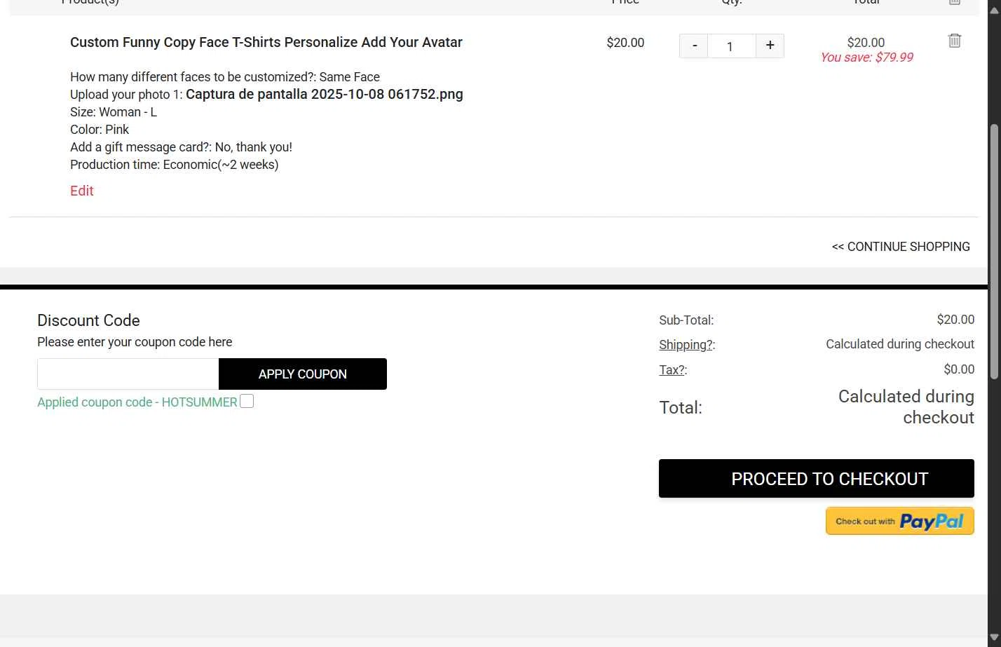 Justyling checkout page showing Justyling promo code box | Screenshot taken by SimplyCodes community member on Oct 8, 2025