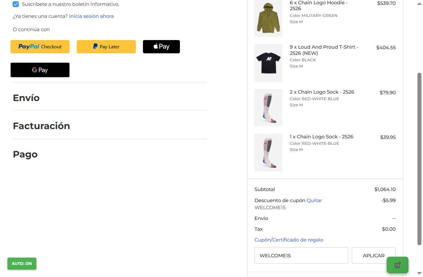 K2 Snow checkout page showing K2 Snow coupon code box | Screenshot taken by SimplyCodes community member on Dec 4, 2025