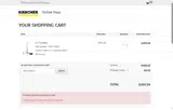 KARCHER25 coupon verification screenshot