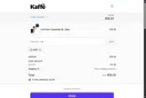 Kaffe Products coupon verification screenshot