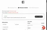 samples coupon verification screenshot