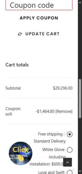 sofi coupon verification screenshot
