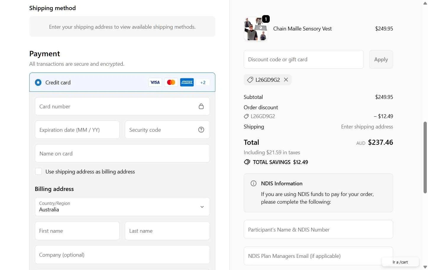 Kaiko Fidgets checkout page showing Kaiko Fidgets discount code box | Screenshot taken by SimplyCodes community member on Feb 7, 2026