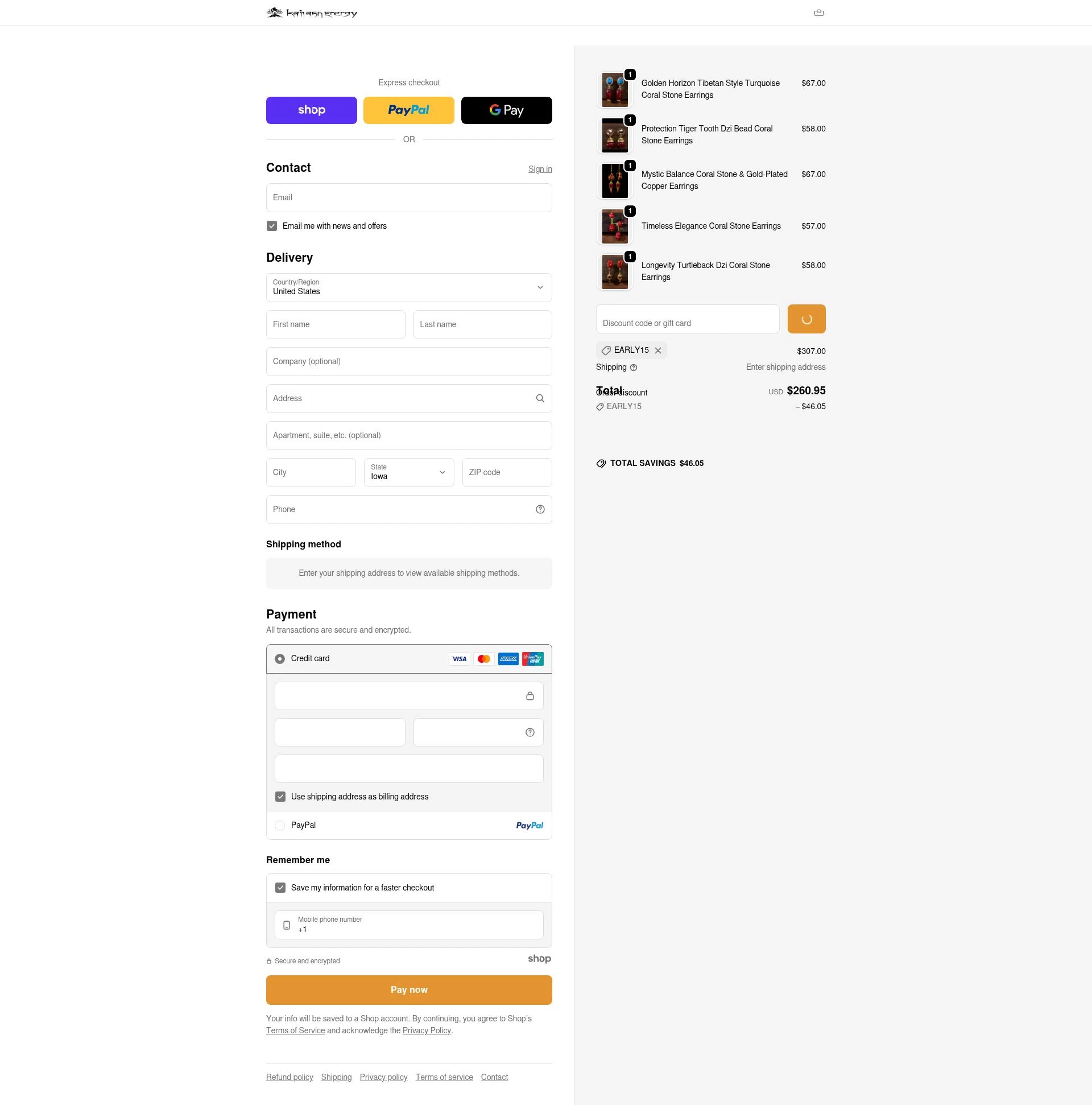 Kailash Energy checkout page showing Kailash Energy promo code box | Screenshot taken by SimplyCodes community member on Dec 21, 2025