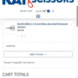 HAPPY25 coupon verification screenshot