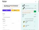 Kaizen Food Company coupon verification screenshot
