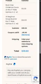 CAT15 coupon verification screenshot