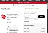 25SAVE coupon verification screenshot
