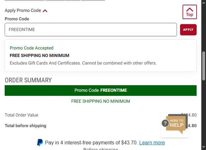 Kansas City Steak Co. checkout page showing Kansas City Steak Co. promo code box | Screenshot taken by SimplyCodes community member on Dec 17, 2025