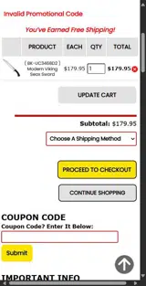 SPLINTER coupon verification screenshot