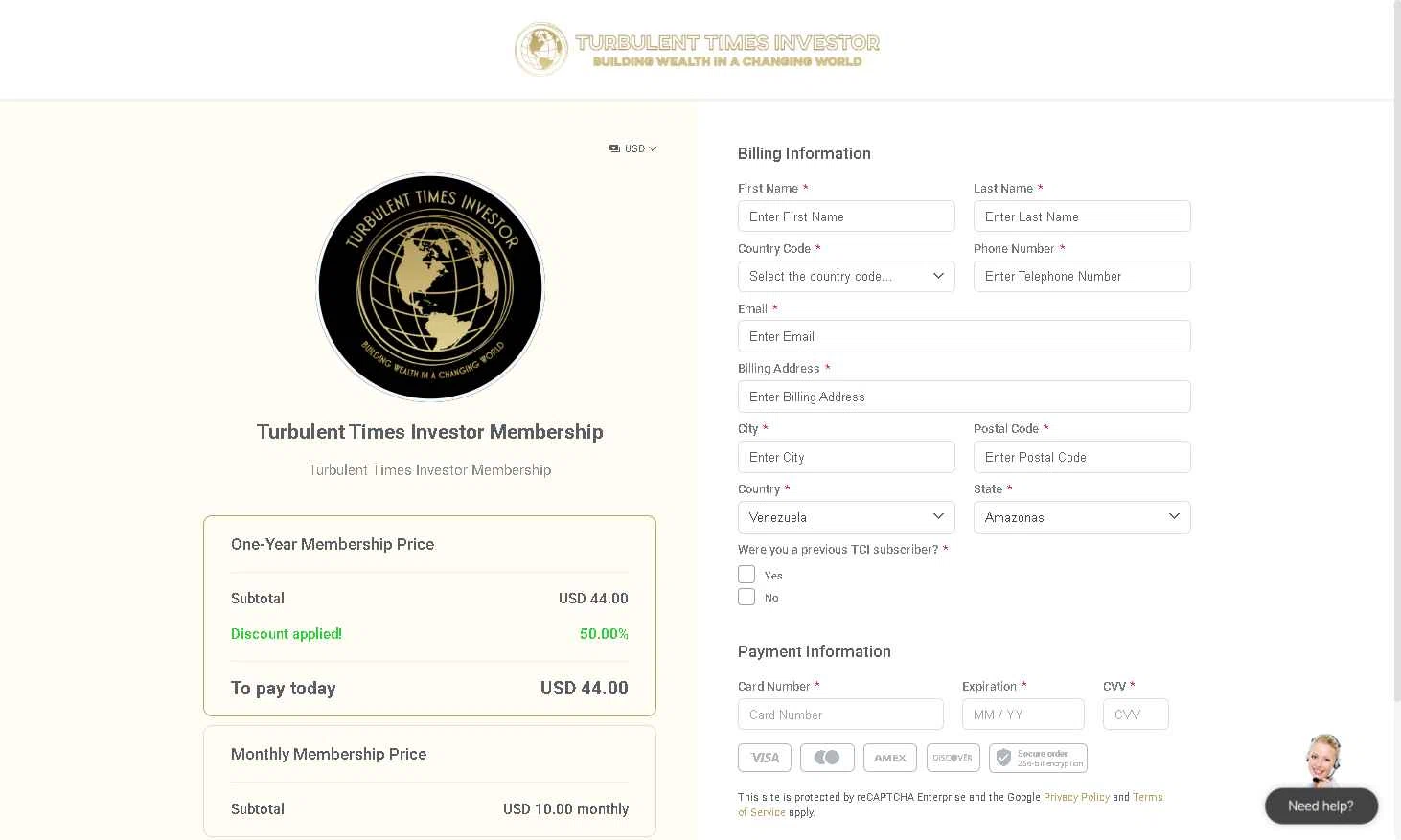 Kartra checkout page showing Kartra promo code box | Screenshot taken by SimplyCodes community member on Jan 4, 2026