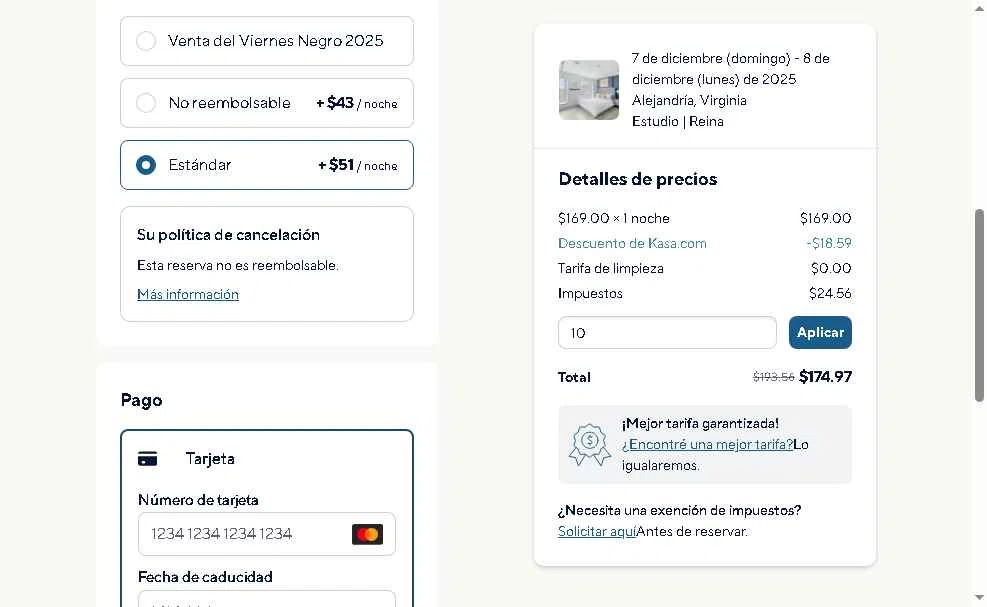 Kasa checkout page showing Kasa promo code box | Screenshot taken by SimplyCodes community member on Nov 27, 2025