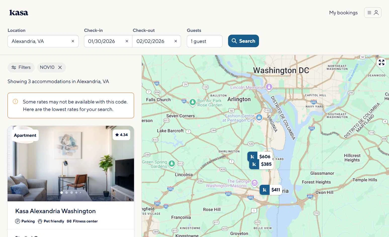 Kasa checkout page showing Kasa promo code box | Screenshot taken by SimplyCodes community member on Jan 23, 2026