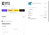 Kate's Real Food coupon verification screenshot