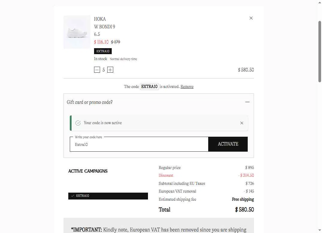 KA-YO checkout page showing KA-YO promo code box | Screenshot taken by SimplyCodes community member on Jul 25, 2025