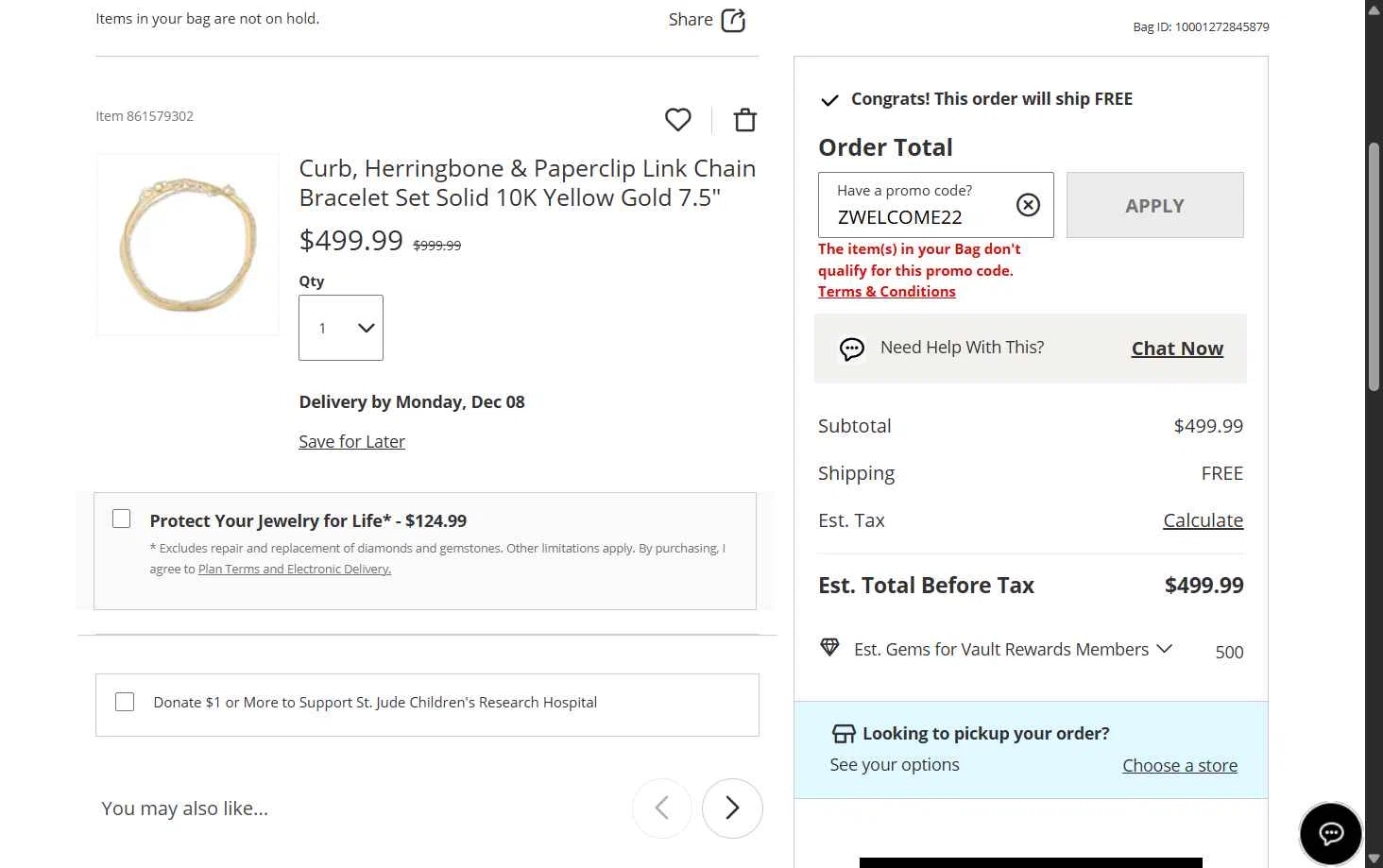 KayOutlet checkout page showing KayOutlet promo code box | Screenshot taken by SimplyCodes community member on Dec 2, 2025