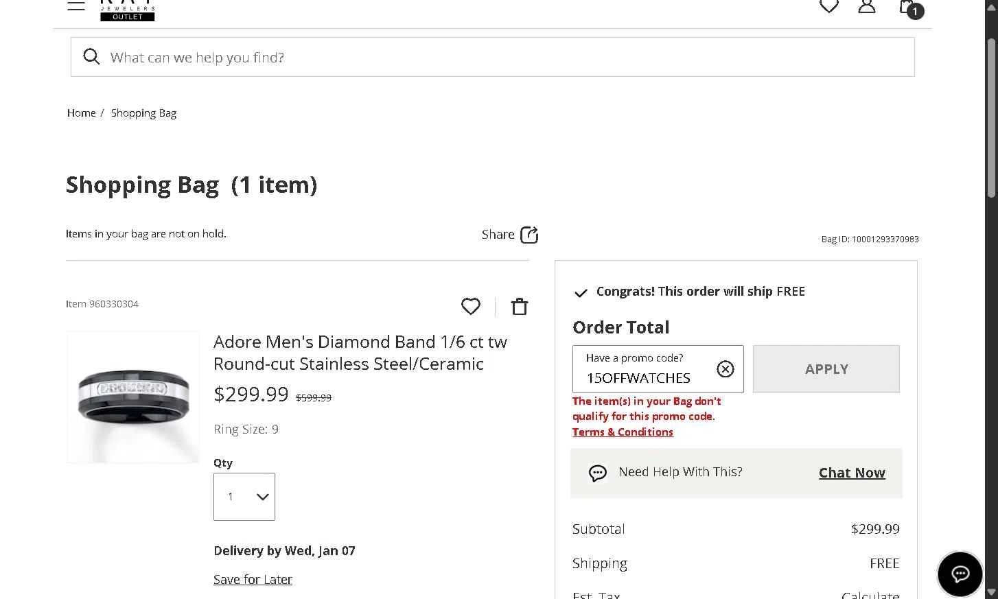 KayOutlet checkout page showing KayOutlet promo code box | Screenshot taken by SimplyCodes community member on Dec 11, 2025