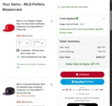Kansas City Royals coupon verification screenshot