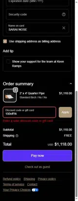150off1k coupon verification screenshot