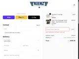 LOVEKEENZ coupon verification screenshot