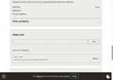 WELCOME coupon verification screenshot