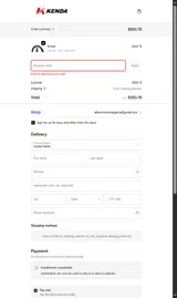 Kenda Tire coupon verification screenshot