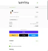 Kevin's Natural Foods coupon verification screenshot