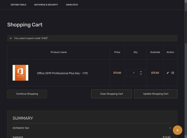 Keysfan checkout page showing Keysfan discount code box | Screenshot taken by SimplyCodes community member on Sep 3, 2025